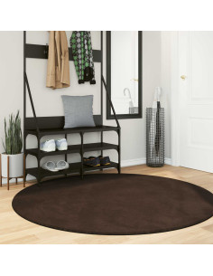 Tappeti per area Rotondo HUARTE Marrone Ø 160 CM Poliestere