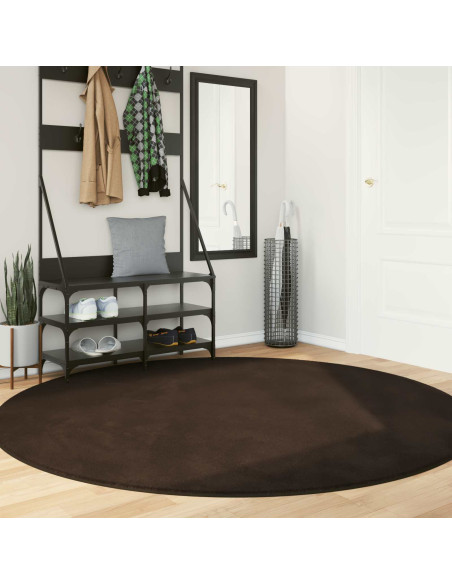 Tappeti per area Rotondo HUARTE Marrone Ø 200 CM Poliestere