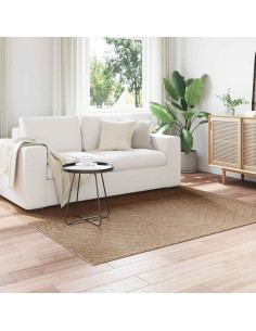 Tappeti per area Moiré HUARTE Naturale 120 x 120 cm Poliestere