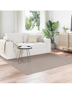 Tappeti per area Quadrato HUARTE Beige 120 x 120 cm Poliestere