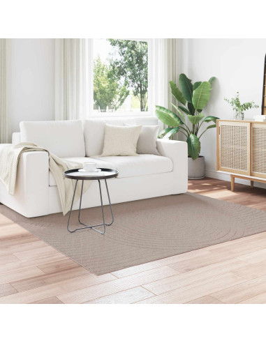 Tappeti per area Quadrato HUARTE Beige 120 x 120 cm Poliestere