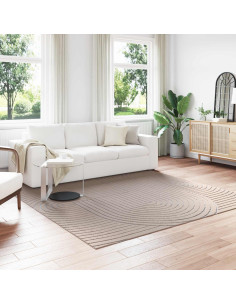 Tappeti per area Quadrato HUARTE Beige 240 x 240 cm Poliestere