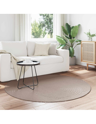 Tappeti per area Rotondo HUARTE Beige Ø 200 CM Poliestere