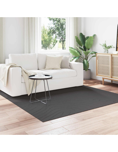 Tappeti per area HUARTE Antracite 200 x 200 cm Poliestere