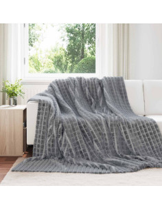 Coperta Grigio scuro 270 x 240 cm Panno