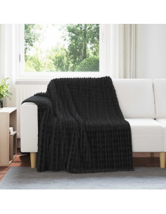Coperta Nero 200 x 150 cm Panno