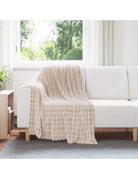 Coperte da Pile 6 pcs Beige 150 x 130 cm Panno