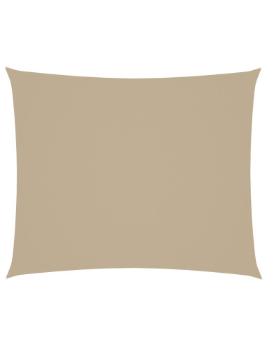 Parasole a Vela in Oxford Rettangolare 4x6 m Beige