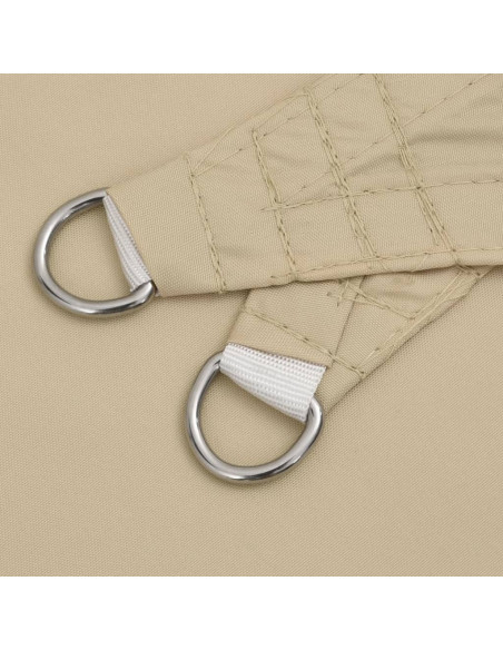 Parasole a Vela in Oxford Rettangolare 4x6 m Beige