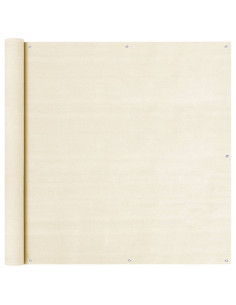 Schermo Frangivista per Balcone Crema 120x300 cm in HDPE