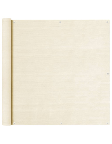 Schermo Frangivista per Balcone Crema 120x300 cm in HDPE