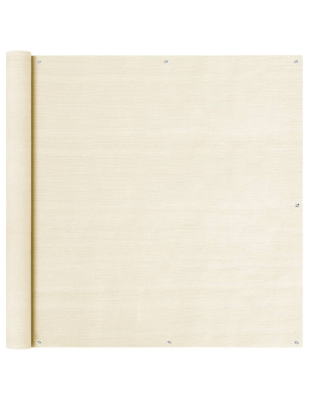 Schermo Frangivista per Balcone Crema 120x300 cm in HDPE