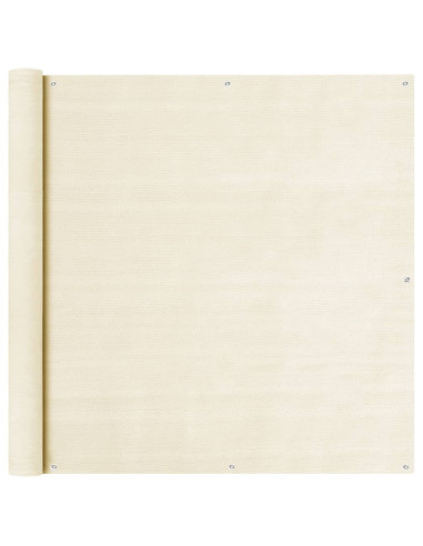 Schermo Frangivista per Balcone Crema 120x500 cm in HDPE