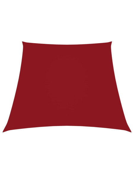 Parasole a Vela in Tela Oxford a Trapezio 2/4x3 m Rosso