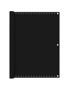 Paravento da Balcone Nero 120x600 cm in HDPE