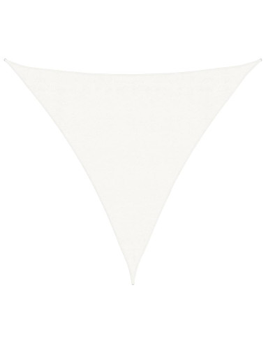 Vela a Parasole HDPE Triangolare 3,6x3,6x3,6 m Bianca