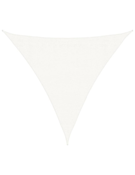 Vela a Parasole HDPE Triangolare 3,6x3,6x3,6 m Bianca