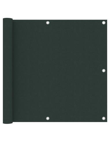 Paravento da Balcone Verde Scuro 90x600 cm Tessuto Oxford