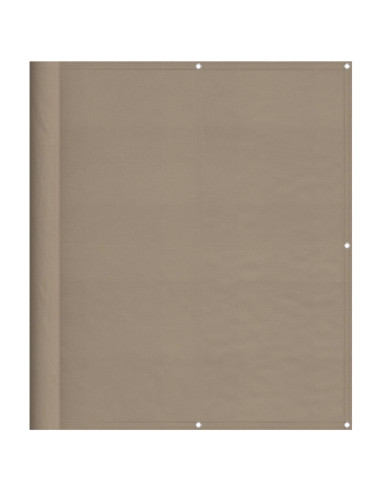 Paravento da Balcone Tortora 120x800 cm 100% Poliestere Oxford