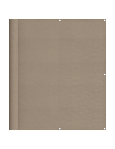 Paravento da Balcone Tortora 120x800 cm 100% Poliestere Oxford