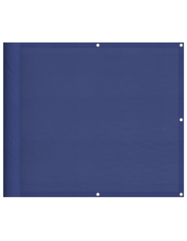 Paravento da Balcone Blu 90x700 cm 100% Poliestere Oxford