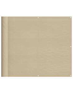 Paravento da Balcone Beige 90x700 cm 100% Poliestere Oxford