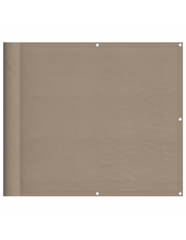 Paravento da Balcone Tortora 90x800 cm 100% Poliestere Oxford