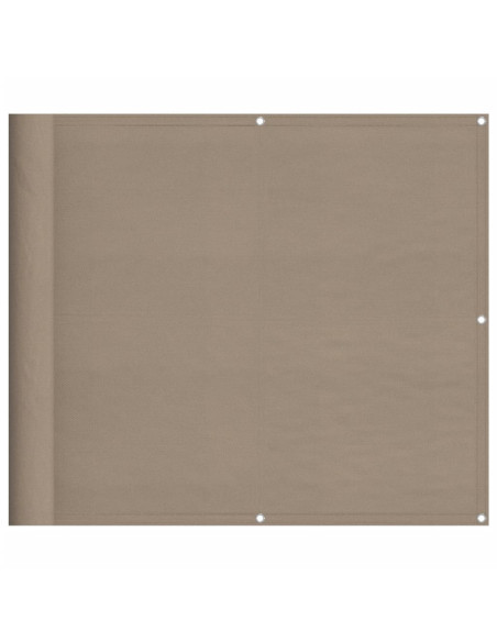 Paravento da Balcone Tortora 90x800 cm 100% Poliestere Oxford