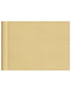 Paravento da Balcone Sabbia 75x700 cm 100% Poliestere Oxford