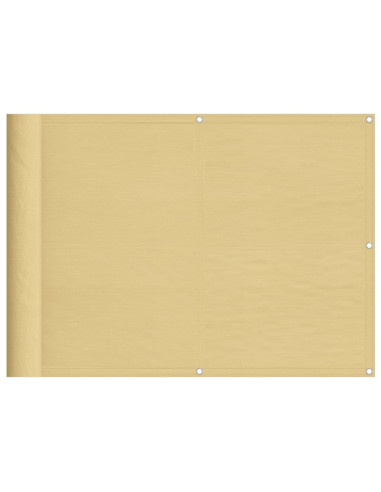 Paravento da Balcone Sabbia 75x700 cm 100% Poliestere Oxford