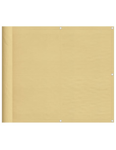 Paravento da Balcone Sabbia 90x800 cm 100% Poliestere Oxford