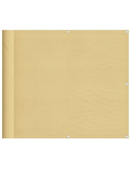 Paravento da Balcone Sabbia 90x1000 cm 100% Poliestere Oxford