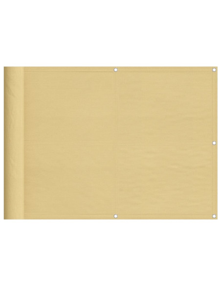 Paravento da Balcone Sabbia 75x800 cm 100% Poliestere Oxford