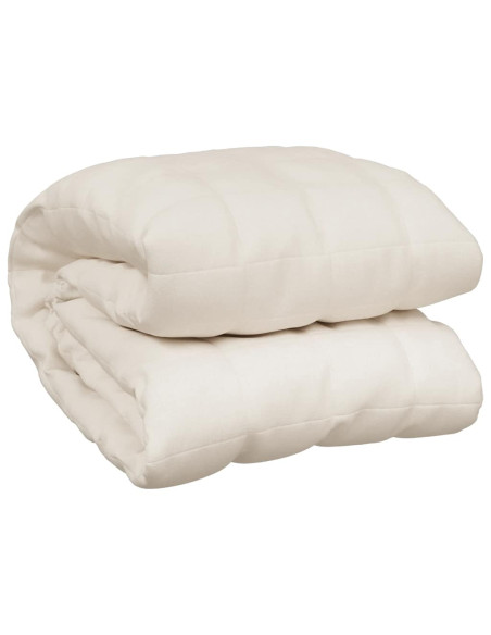 Coperta Ponderata Crema Chiaro 200x225 cm 9 kg Tessuto