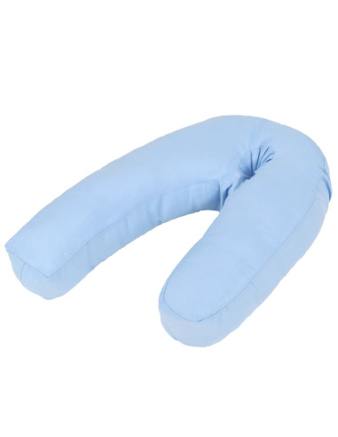 Cuscino per Gravidanza a Forma di J 54x(36-43) cm Blu