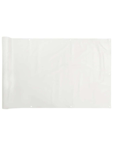 Paravento da Balcone Bianco 400x90 cm in PVC