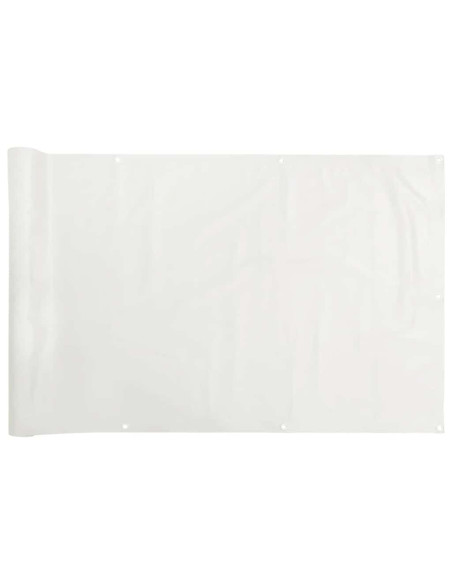 Paravento da Balcone Bianco 400x90 cm in PVC