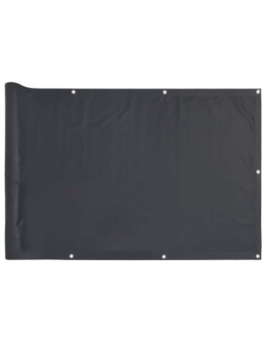 Paravento da Balcone Antracite 300x90 cm in PVC