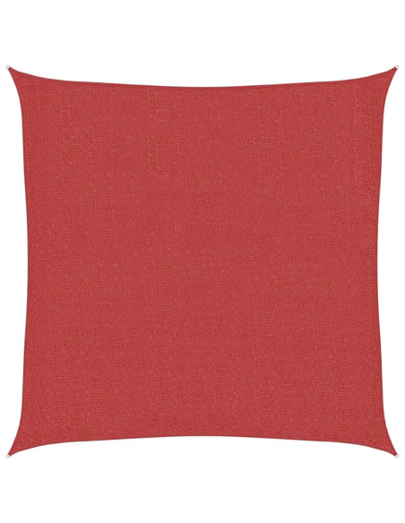 Vela Parasole 160 g/m² Rossa 2x2 m in HDPE