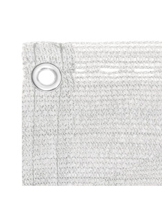 Paravento da Balcone HDPE 75x400 cm Bianco 2