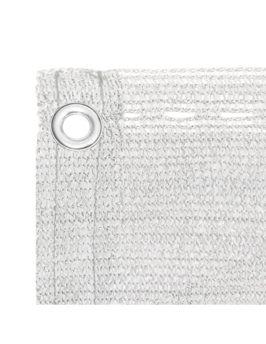 Paravento da Balcone HDPE 75x400 cm Bianco