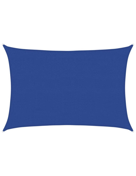 Vela Parasole 160 g/m² Rettangolare Blu 4x6 m in HDPE