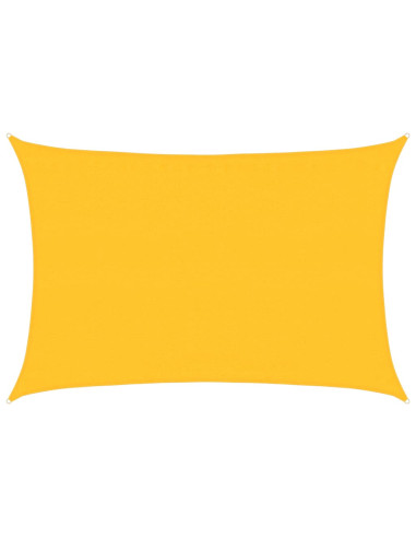Vela Parasole 160 g/m² Rettangolare Giallo 3,5x4,5 m in HDPE