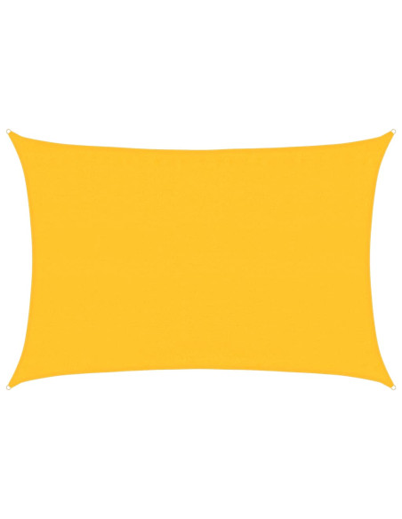 Vela Parasole 160 g/m² Rettangolare Giallo 3,5x4,5 m in HDPE