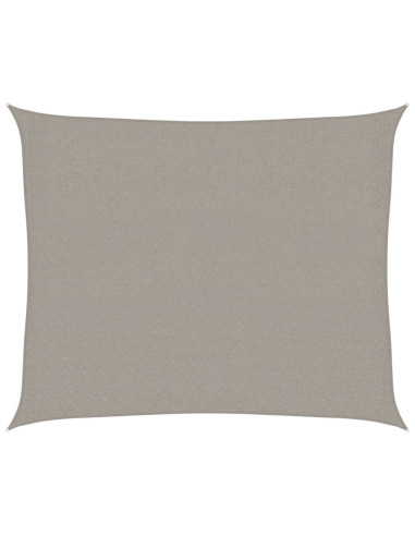 Vela Parasole 160 g/m² Rettangolare Grigio Chiaro 2,5x3 m HDPE