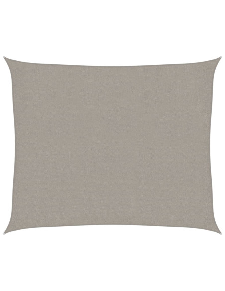 Vela Parasole 160 g/m² Rettangolare Grigio Chiaro 2,5x3 m HDPE