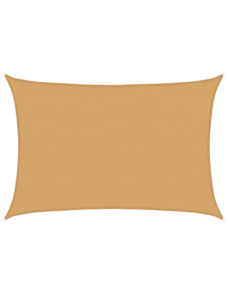 Vela Parasole 160 g/m² Rettangolare Sabbia 5x7 m in HDPE