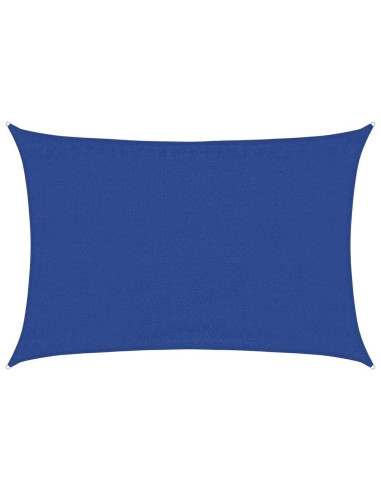 Vela Parasole 160 g/m² Rettangolare Blu 3,5x5 m in HDPE