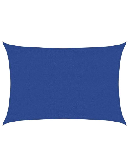 Vela Parasole 160 g/m² Rettangolare Blu 3,5x5 m in HDPE
