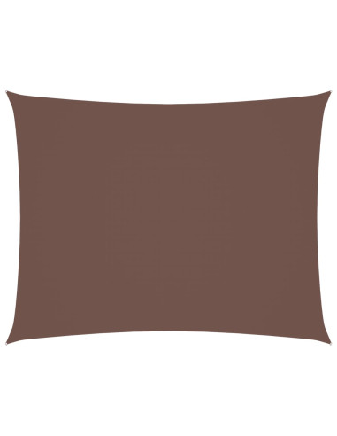 Parasole a Vela Oxford Rettangolare 5x6 m Marrone